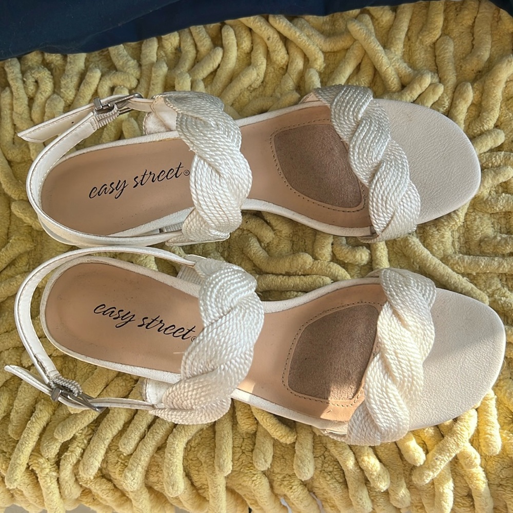 Cute white dress sandals